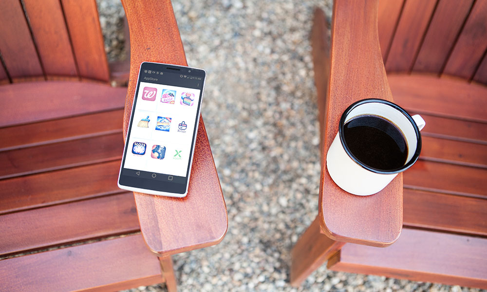 Carrier App goes great with coffee